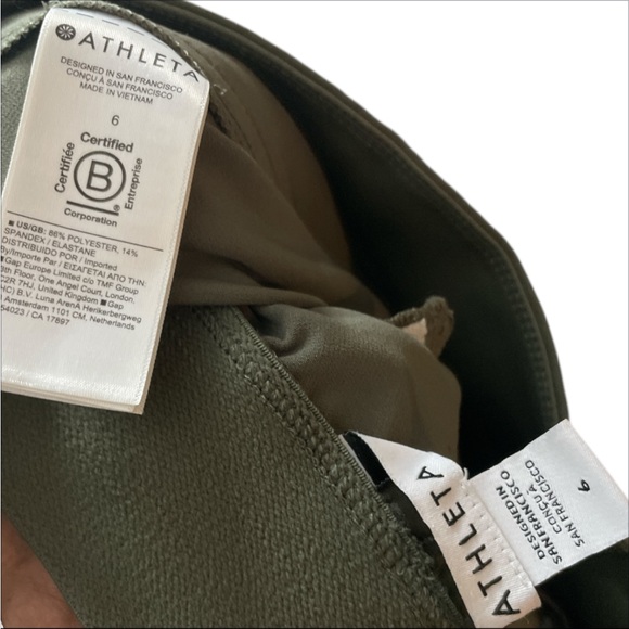 Tuckernuck Ashford Brown Faux Suede Side Zip Cropped Elastic Waist Pant Size M - Picture 5 of 6